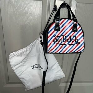 Von Dutch American flag print bag